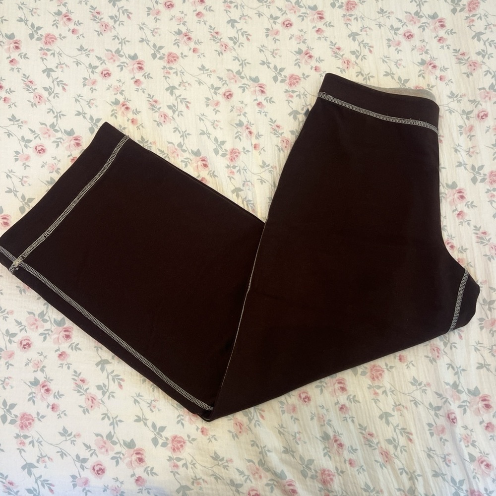 Chico's Zenergy Gray Pants with Black Stitching